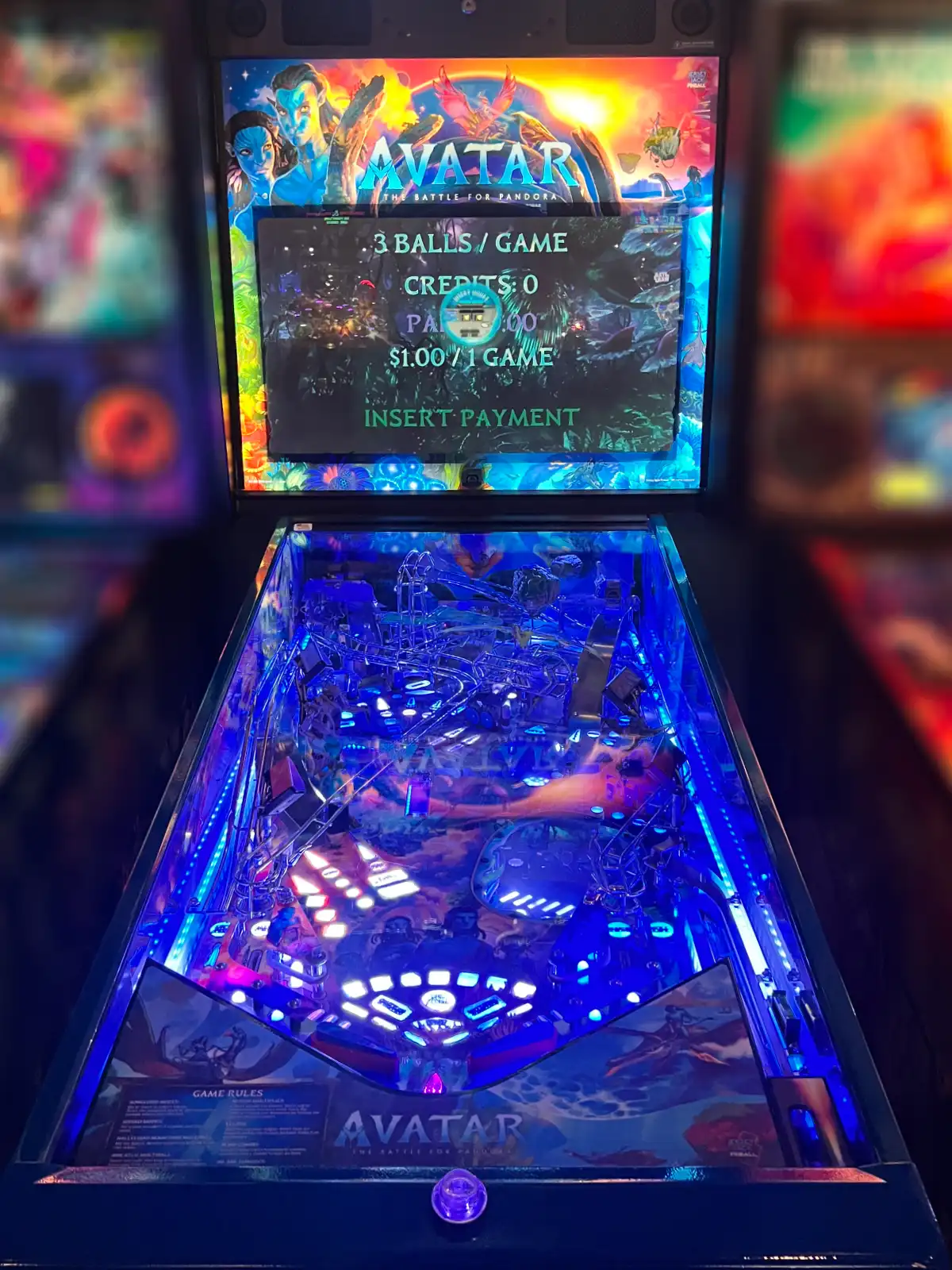 Avatar The Battle for Pandora pinball machine