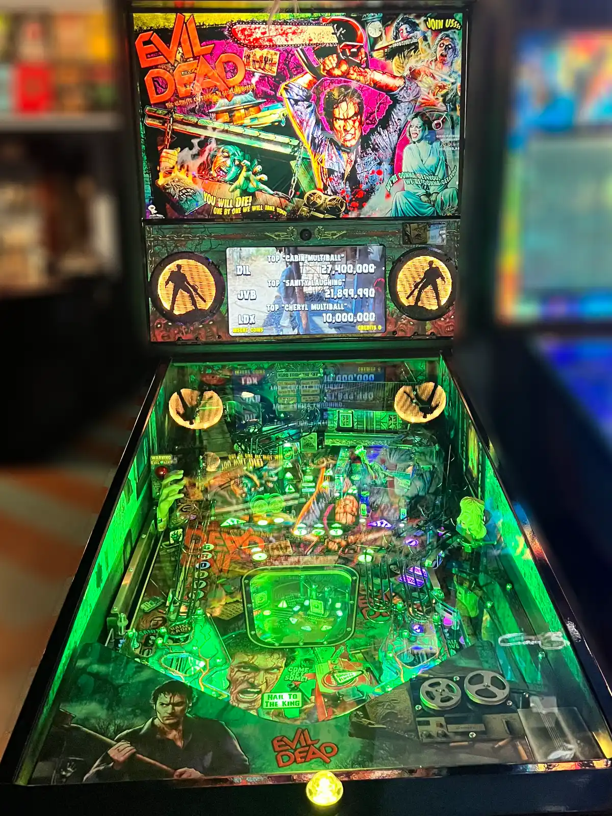 Evil Dead pinball machine