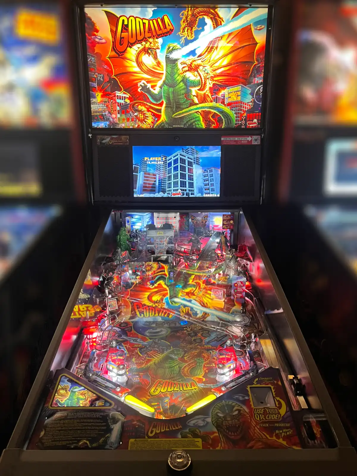 Godzilla pinball machine