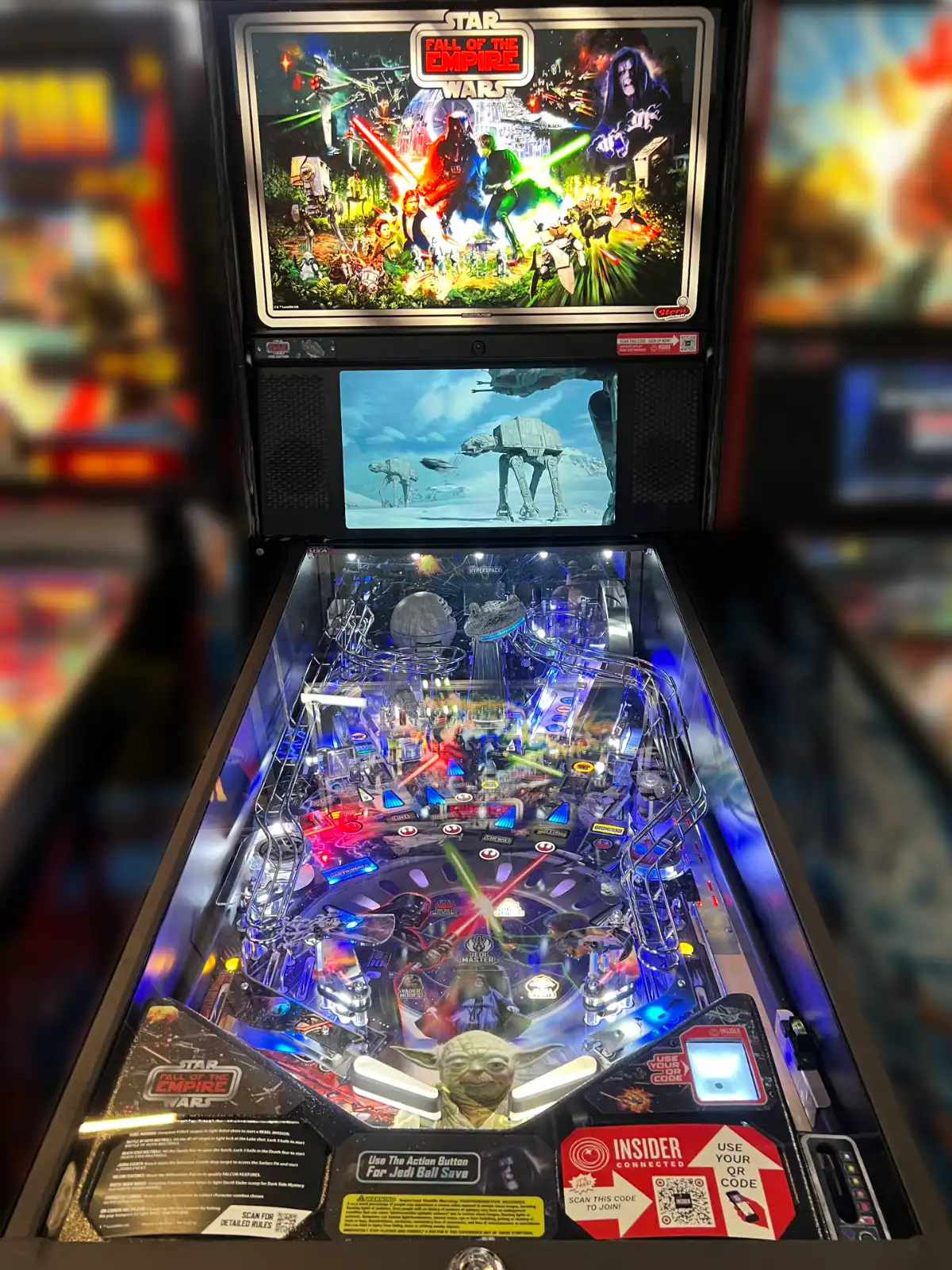 Star Wars Rise of the Empire pinball machine.