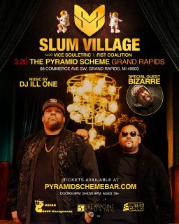 										Event poster for Slum Village + Vice Souletric + Bizarre + Fist Coalition
									