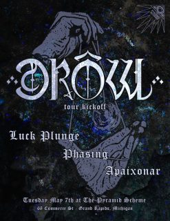 										Event poster for Drôw + Luck Plunge + Phasing + Apaixonar
									