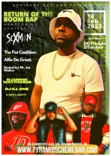 										Event poster for Sixman + The Fist Coalition + Alfie Da Great + Chann3L
									
